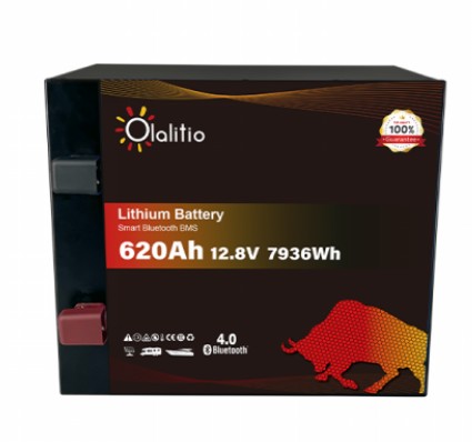 Batera de Litio 12.8V 620Ah LiFePO4 con Bluetooth