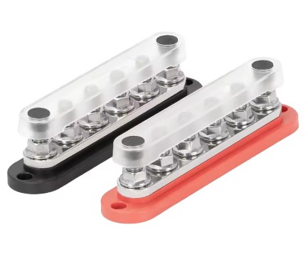 BARRA  EQUIPOTENCIAL 6XM8 ROJO Y NEGRO 150A