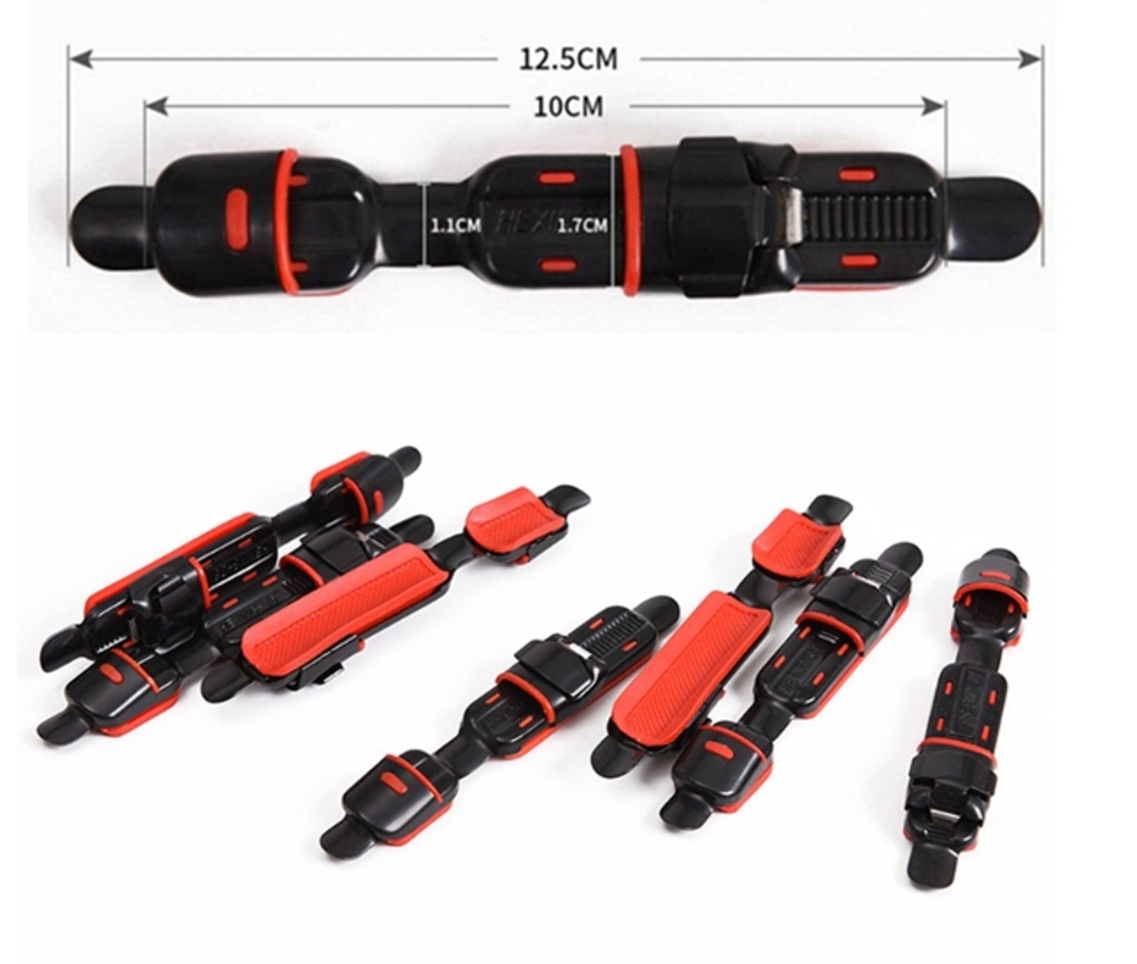 PORTACARRETES ACERO NEGRO